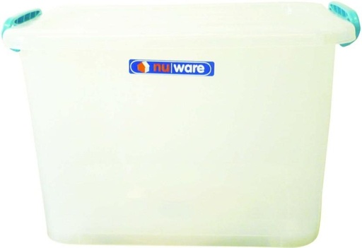 [STBH2YYUHBWR5J2K] Store 'N Stak 42 l | Storage Box with Lock Lid Storage Box (Clear)