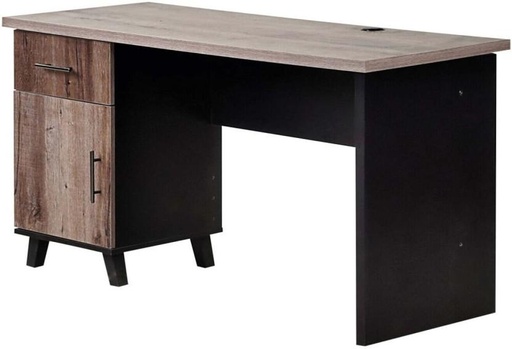 [OSTHFZYVHTW3ZAMW] Home Desk 1500 Driftwood Multipurpose Table (Finish Colour - Black, DIY(Do-It-Yourself))