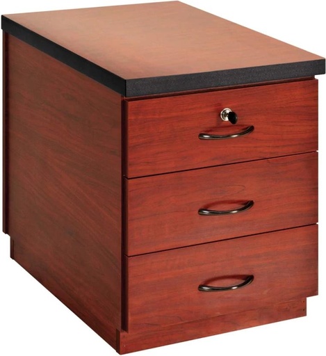 [OSTHFZYQBE8HD8PV] Prestige 3-Drawer Mobile Pedestal Multipurpose Table (Finish Colour - Brown, DIY(Do-It-Yourself))