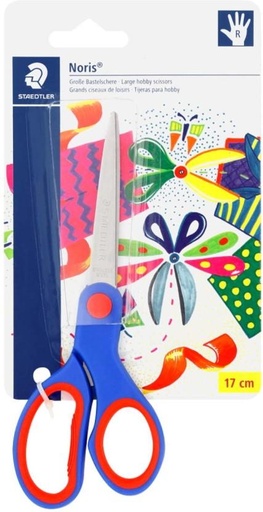 [SCIH7TX93NH3P4P2] Staedtler 17cm Right Handed Scissors (Red, Blue)