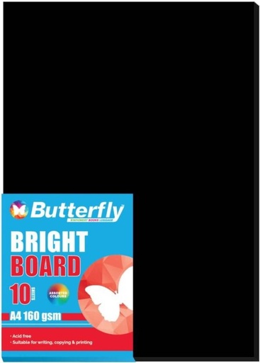 [PPRH4YSJCAG4EFZZ] Butterfly A4 160 gsm Bond Paper (Set of 1, Black)