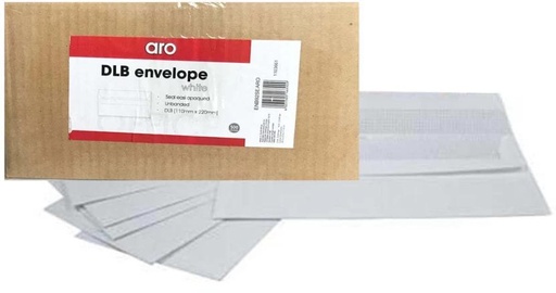 [ENVH22YZTCMCBPYY] Aro Banker Seal Easi Envelopes (Pack of 1 White)