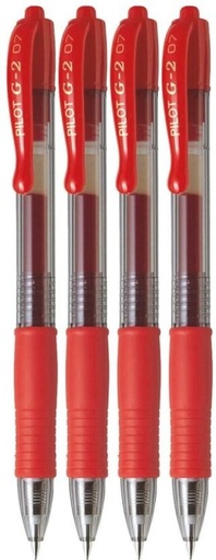 [PENH27QZBTDGXZBZ] Pilot G2 Gel Pen (Pack of 3, Red)