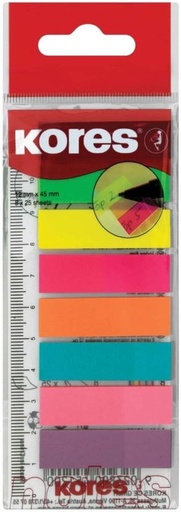 [PITH27G3HUM7BKJX] Kores 25 Sheets Full Adhesive Pads, 8 Colours (Set Of 25, Multi)