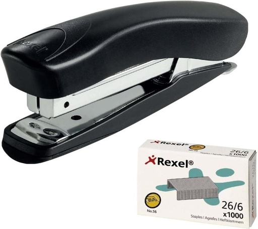 [STAH7TQEN74J9YHZ] Rexel Half Strip Plastic Stapler Bundle Cordless  Stapler (Pack of 1)