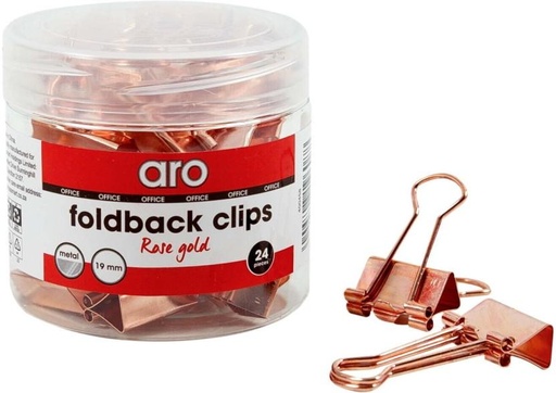 [CLIH2FZHYJYKXEVZ] Aro 19 Metal Clipboard Clip (24, Rose Gold)