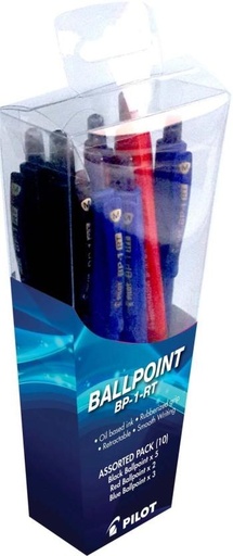[PENH27QZJZGCKSQ7] Pilot BP-1-RT Ball Pen (Pack of 10, Blue)