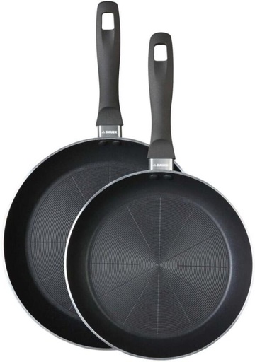 [PPNHFXCVFSA6X9JA] Bauer Non Stick Frying Pan Set Pan 3 L capacity (Aluminium, Non-stick, Induction Bottom)