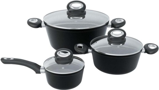 [CKSH7RXFGXUX8M9K] Bennett Read Fusion Non-Stick Coated PTFE (Non-stick) Cookware Set (6 - Piece)