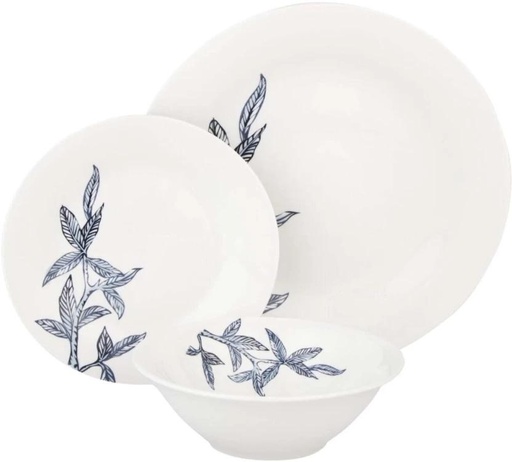 [DNNHBGXJ5ZY85HTP] Stoneware 12 Pieces Blossom Dinner Set