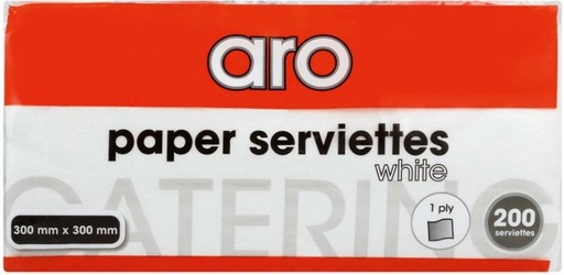 [NPKH2C4FXVCAMSD8] ARO Serviettes White Paper Napkins (15 Sheets)