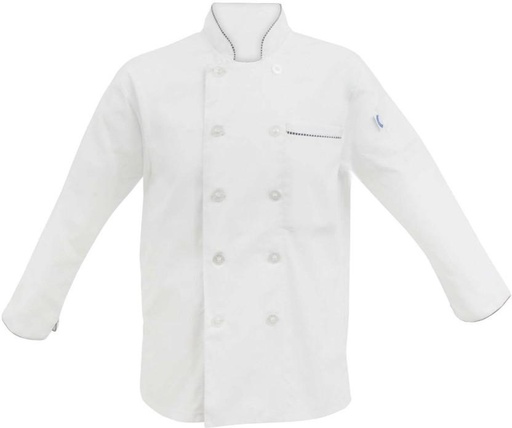 [APNHFZWZRZFPW3Z6] Bakers & Chefs Polyester Chef's S (White, Single Piece)