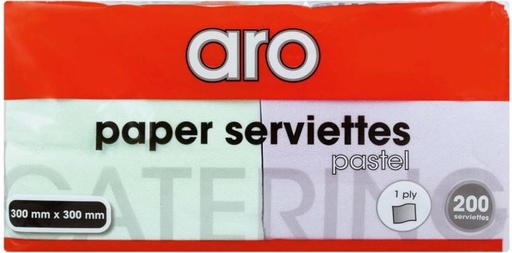 [NPKHBFJRGZUUGRG5] Aro Serviettes Pastel Green, Purple Cloth Napkins (15 Sheets)