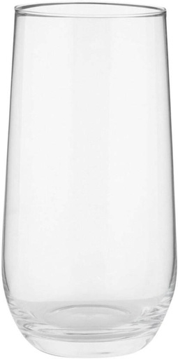 [GLSHFQZEFZYFF2XG] Galateo (Pack of 4) Hi-Ball Water/Juice Glass Set (478 ml, Clear)