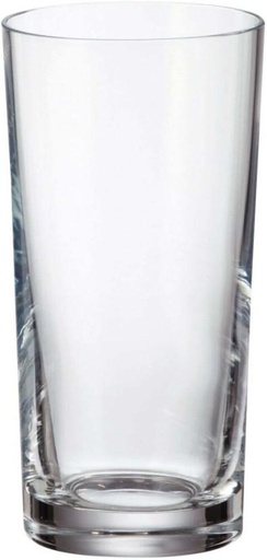 [GLSHFQZEK7PZRGN2] Bohemia Crystal (Pack of 6) Conical Tumbler Water/Juice Glass Set (330 ml, Clear)