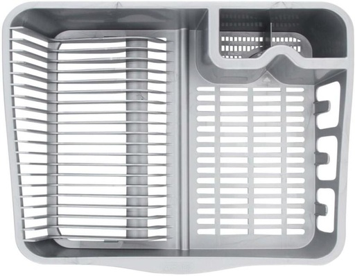 [KRKH5HRRKHMUSVGT] Addis Draining Rack Plastic Cutlery Kitchen Rack (Grey)