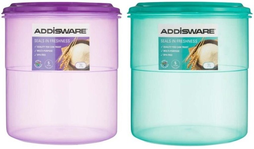 [CNRH27SYHVTTBAGY] Addis Plastic Grocery Container  - 7 l (Multicolor)