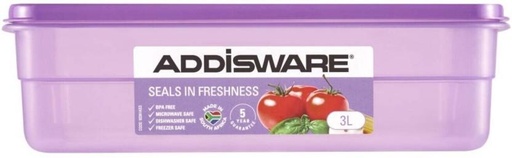 [CNRH27SYDDX5GGJH] Addis Plastic Fridge Container  - 3 l (Purple)