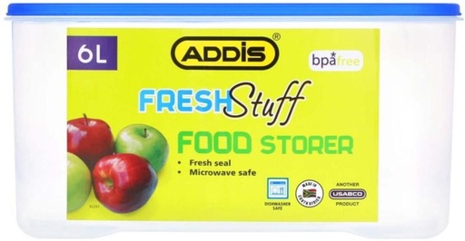 [CNRH27SYZC3CGZHX] Addis Plastic Grocery Container  - 6 l (White)