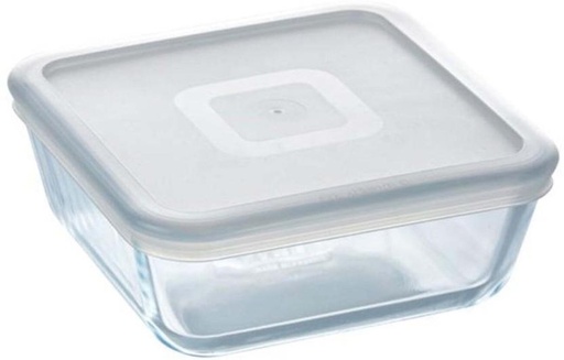 [CNRH2YY5CNWUCH9Z] Pyrex Glass Fridge Container  - 2.6 l (White)