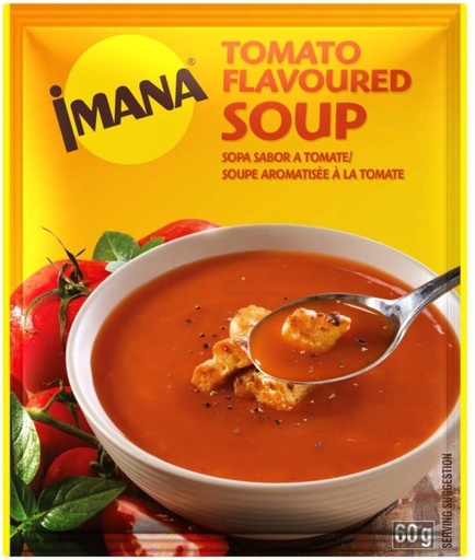 [SOUHFTC2XNKZTRU6] Imana Tomato Flavoured Soup (Pack of 60, 60 g)