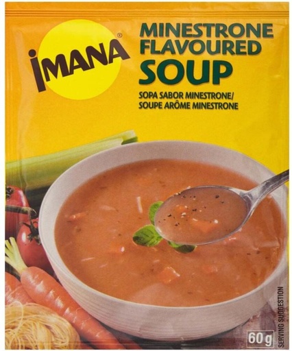 [SOUHFTC2UGQEVZWD] Imana Minestrone Flavoured Soup (Pack of 60, 60 g)