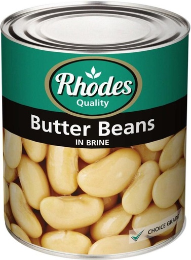 [CFDHFRS74STGPF87] Rhodes Butter Beans in Brine Beans (3 kg)