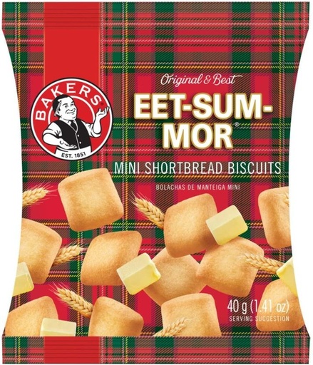 [CKBHFU62HDYMQH6Y] Bakers Eet-Sum Mor Mini Cracker Shortbread (40 g)