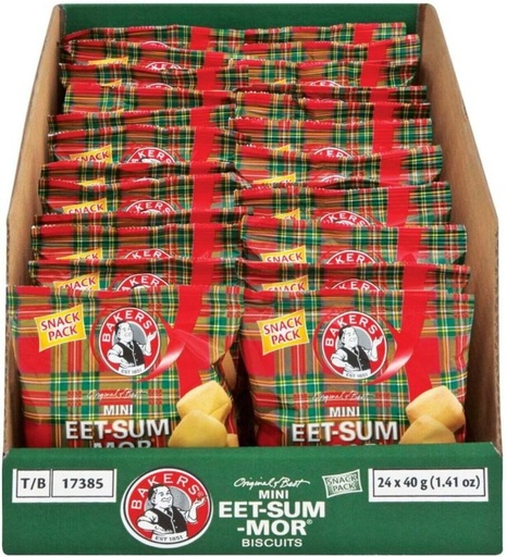 [CKBHFU62DG5ETCQU] Bakers Eet-Sum Mor Mini Cracker Shortbread (960 g, Pack of 24)