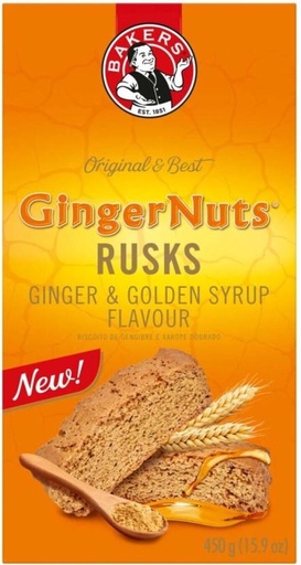 [RSKH7VUAVCYHSMPF] Bakers Rusk Ginger Nuts GINGER flavoured Milk Rusk (450 g)