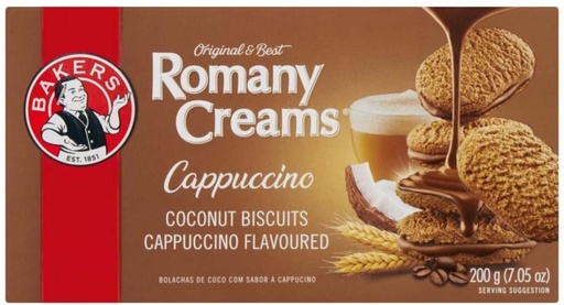 [CKBHFU62YYDNJKMT] Bakers Romany Creams Cappuccino Coconut Biscuit Cream Filled Biscuit (200 g)