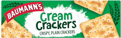 [CKBHFU62NX2UHZH4] Baumann's Cream Crispy Crackers Plain Biscuit (200 g)