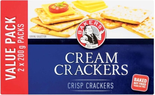 [CKBHFTBHZ84CWKZF] Bakers Cream Crackers Cream Cracker Biscuit (4800 g, Pack of 12)