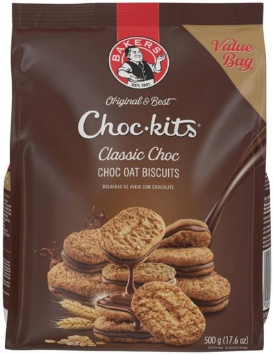[CKBHFU62JJJJZYUP] Bakers Classic Choc Oat Biscuits Cream Filled Biscuit (500 g)