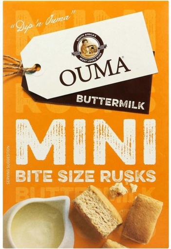 [RSKHFZSHR7YSTZNP] Ouma Mini Bite Size Buttermilk flavoured Buttermilk Rusk (200 g)