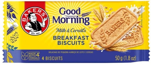 [CKBH4TVCEVG9STGE] Bakers Good Morning Breakfast Biscuits Biscotti (50 g)