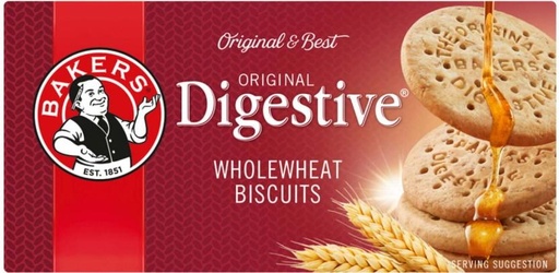 [CKBHFU62WGKCVXT9] Bakers Original Whole Wheat Biscuits Plain Biscuit (200 g, Pack of 12)