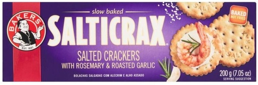 [CKBHFU62VHDSHTHS] Bakers Salticrax With Rosemary & Roasted Garlic Spicy Biscuit (200 g)