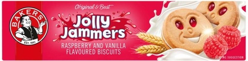 [CKBH4TVCRGXYKKJC] Bakers Jolly Jammers Raspberry & Vanilla Flavoured Biscuits Cream Filled Biscuit (200 g, Pack of 12)