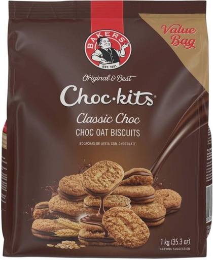 [CKBHFU622QF5MZ9C] Bakers Classic Choc Oat Biscuits Cream Filled Biscuit (6 kg, Pack of 6)