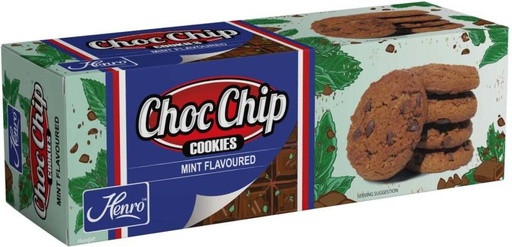 [CKBH9K37DKBGRCYV] Henro Choc Chip Mint Flavoured Cookies (160 g, Pack of 12)