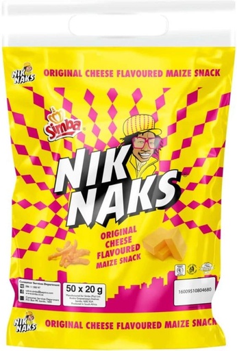 [CPSHFS7YMSBZFPFD] Simba Niknaks Maize Snack (50 x 20 g)