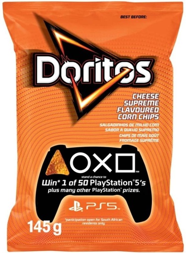 [CPSHFS7YU8NFZGPM] Doritos Cheese Supreme Flavoured Corn Nachos (1 x 150 g)