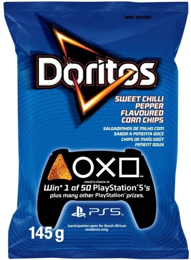 [CPSHFS7YCYBBTTWM] Doritos Sweet Chilli Pepper Flavoured Corn Nachos (1 x 150 g)