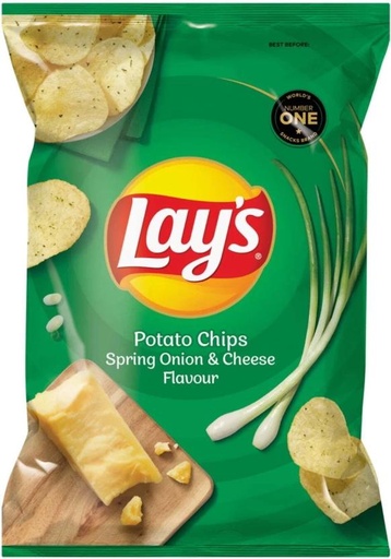 [CPSH4S5FGQZADGQU] Lay's Spring Onion & Cheese Chips (48 x 36 g)