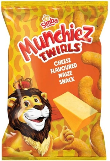 [CPSH7M5EXEJVVTHR] Simba Munchiez Twirls Cheese Maize Snack (1 x 90 g)