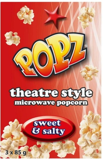 [PCOHFUDTY2BFDKKQ] Ster Kinekor Popz Microwave Sweet and Salty Popcorn (85 g, Pack of 12)