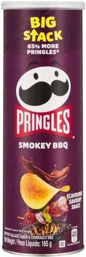 [CPSH7M55HSZPU53G] Pringles Potato Chips Smokey BBQ Chips (1 x 165 g)