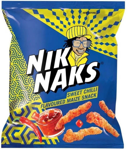 [CPSH4S5FCMQVTGG3] Simba Nik Naks Sweet Chilli Flavoured Maize Snack Puffcorn (22 x 135 g)