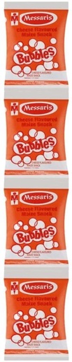 [CPSHFS7YQVVTHA5A] Messaris Bubbles Cheese Flavoured Maize Snack Puffcorn (4 x 20 g)